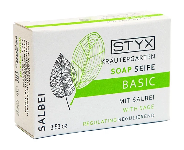 Дезодорирующее косметическое мыло ШАЛФЕЙ STYX, 100 г