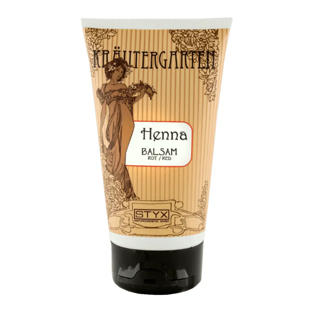 фото Увлажняющий реставрирующий бальзам ХЕННА КРАСНЫЙ для темных и теплых оттенков волос STYX, 150 мл в интернет магазине косметики Стикс 1