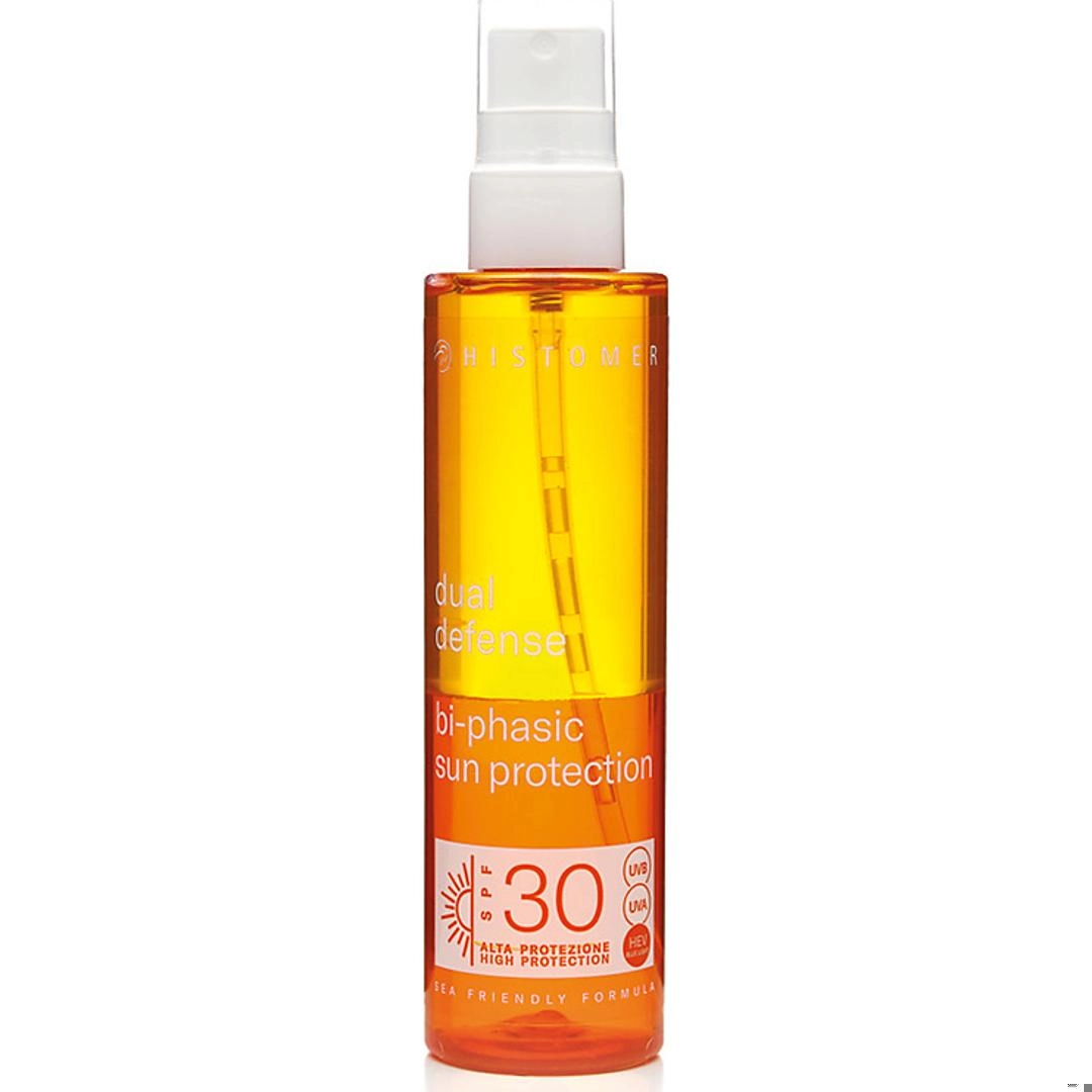HISTAN Двухфазная эмульсия-спрей солнцезащитная DUAL DEFENSE SPF 30 HISTOMER, 200 мл HISTAN Двухфазная эмульсия-спрей солнцезащитная DUAL DEFENSE SPF 30 HISTOMER, 200 мл