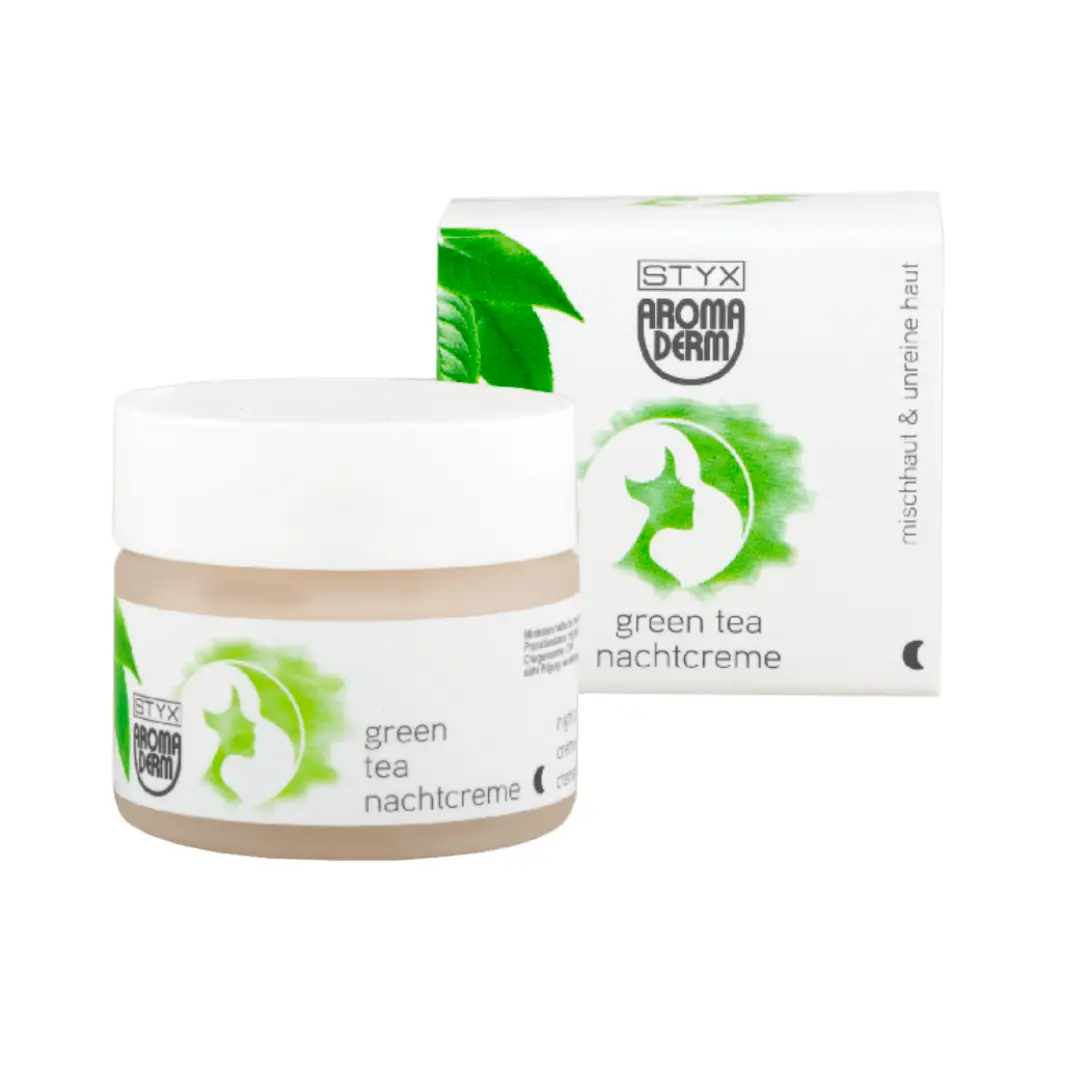 фото Ночной крем для комбинированной и поврежденной кожи ЗЕЛЕНЫЙ ЧАЙ STYX, 50 мл в интернет магазине косметики Стикс 1