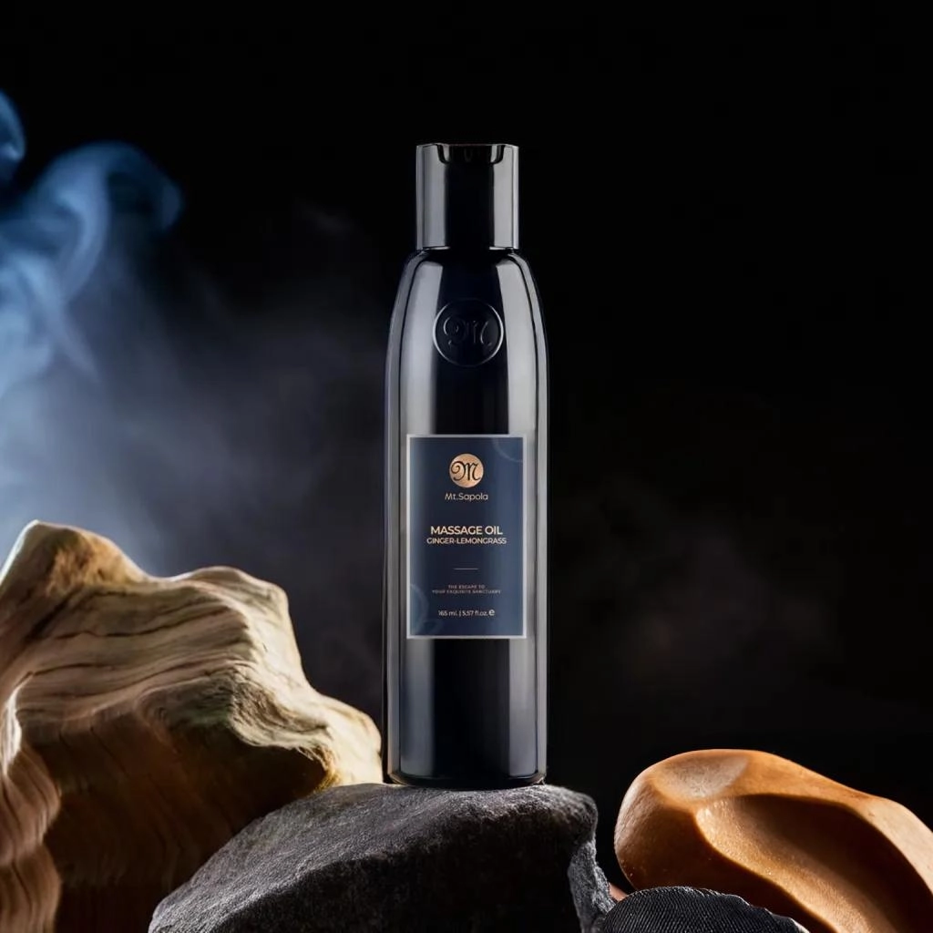 фото Регенерирующее массажное масло ИМБИРЬ-ЛЕМОНГРАСС MT.SAPOLA, 165 мл в интернет магазине косметики Стикс 2