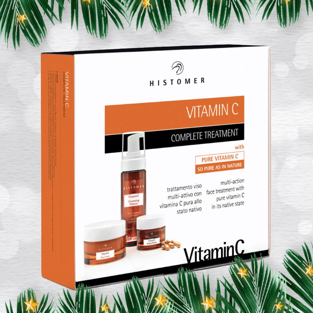 VITAMIN C Комплексный омолаживающий набор (мусс, дневной крем SPF15, жемчужины красоты) HISTOMER