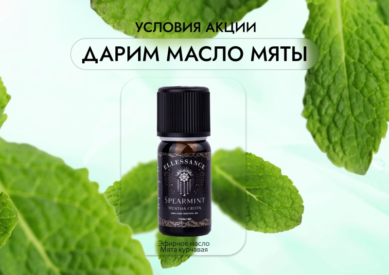 Эфирное масло Мяты в подарок!