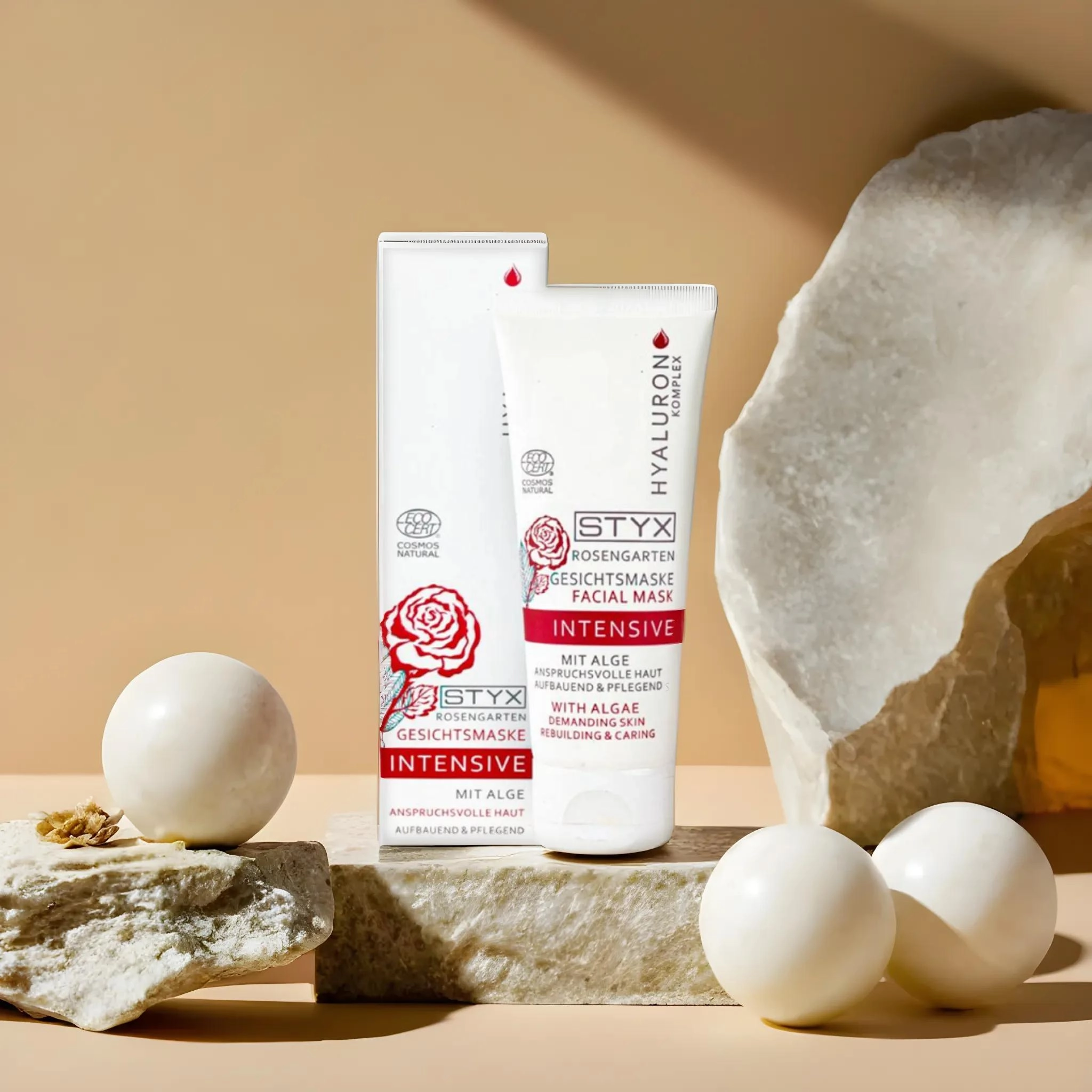 фото Омолаживающая маска для лица с розой и водорослями РОЗОВЫЙ САД STYX, 70 мл в интернет магазине косметики Стикс 2