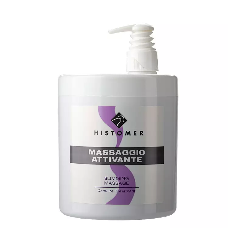 фото BODY MASSAGE ATTIVANTE Профессиональный антицеллюлитный массажный крем (с дозатором) HISTOMER, 1000 мл в интернет магазине косметики Стикс 1
