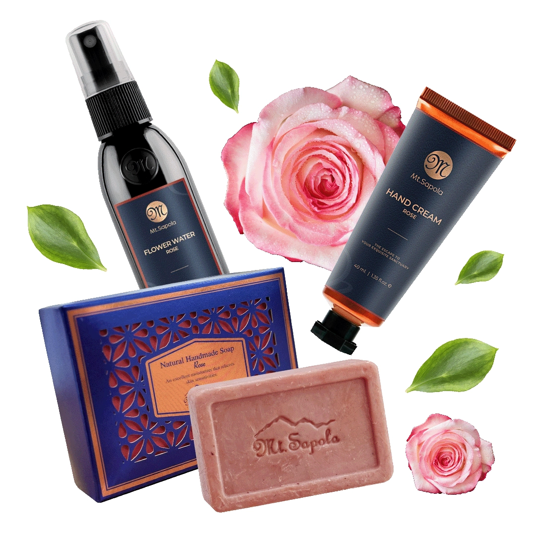 Набор для лица и тела "Нежная роза" Набор для лица и тела "Нежная роза"