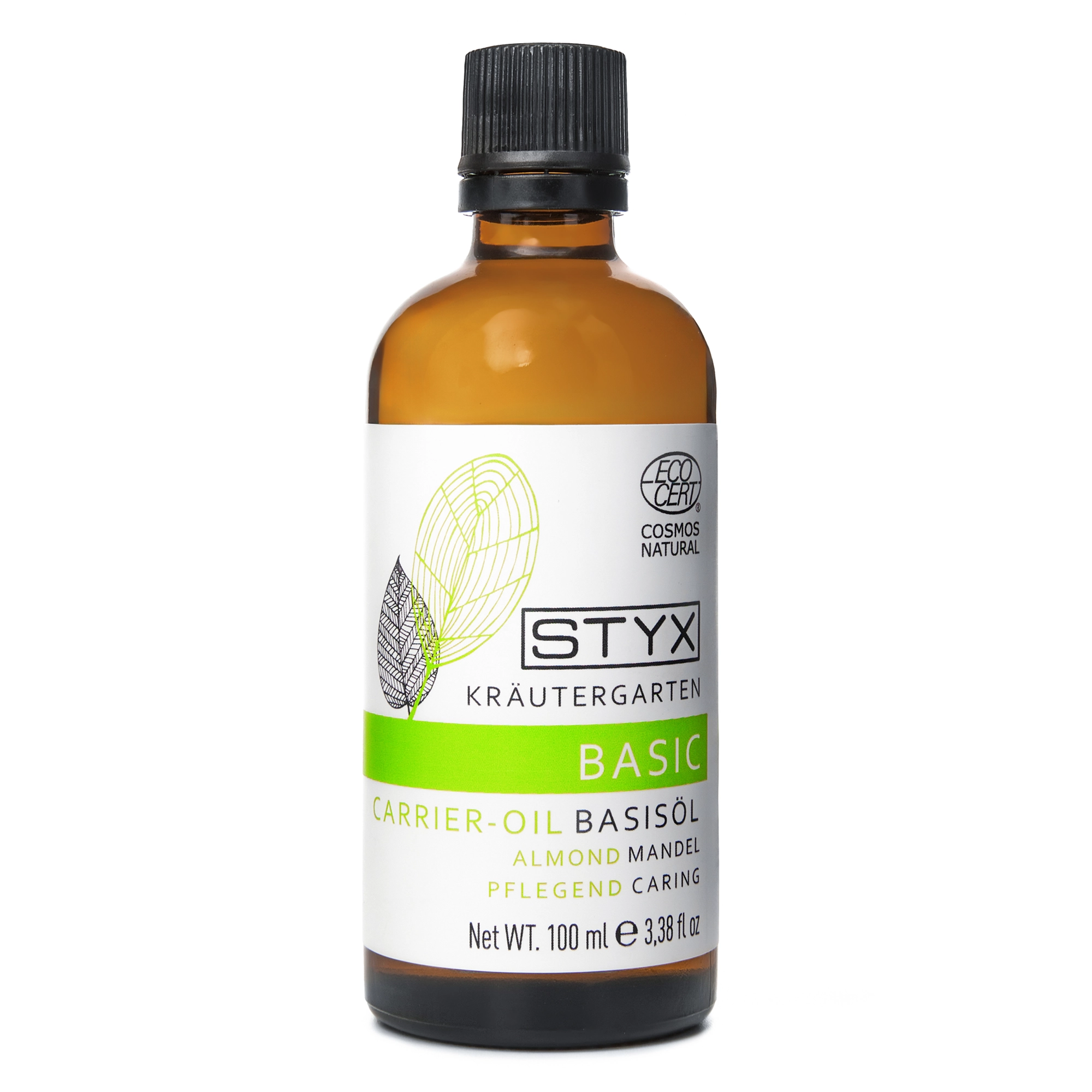 Натуральное базовое масло холодного отжима МИНДАЛЬ STYX, 100 мл
