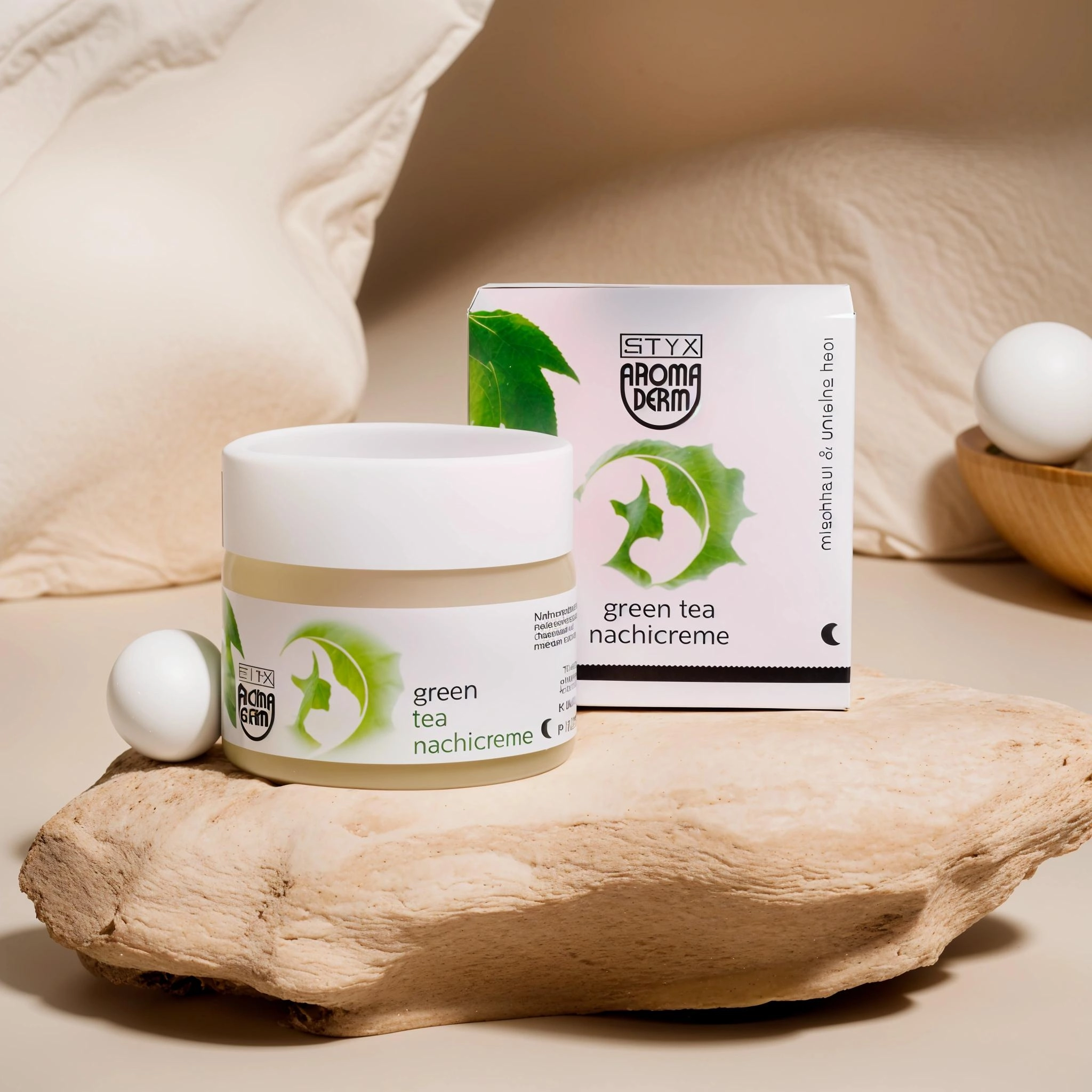 фото Ночной крем для комбинированной и поврежденной кожи ЗЕЛЕНЫЙ ЧАЙ STYX, 50 мл в интернет магазине косметики Стикс 2