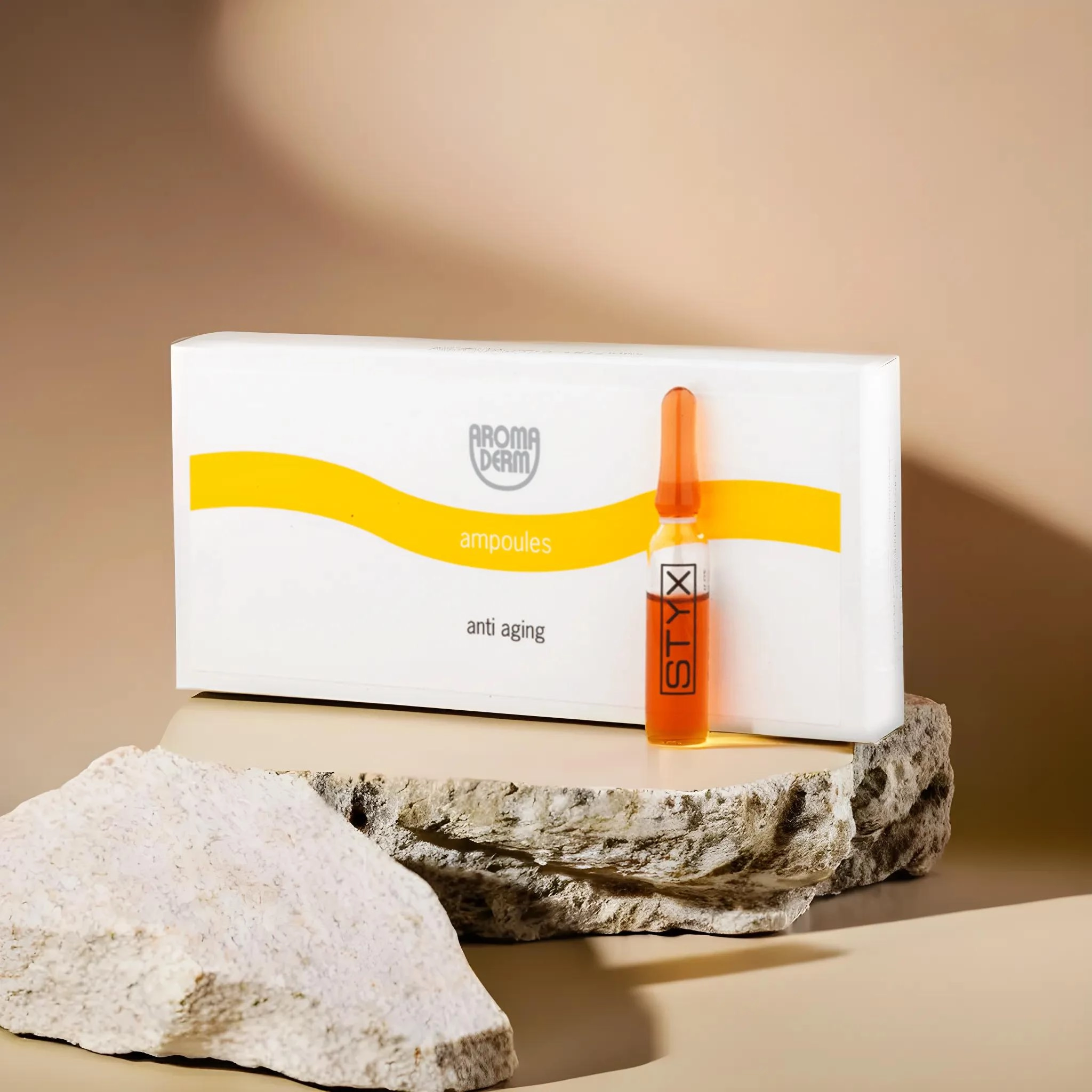 фото Омолаживающие трансдермальные ампулы с экстрактом майорана и гиалуроном ANTI AGING STYX 10 шт. х 2 мл в интернет магазине косметики Стикс 2