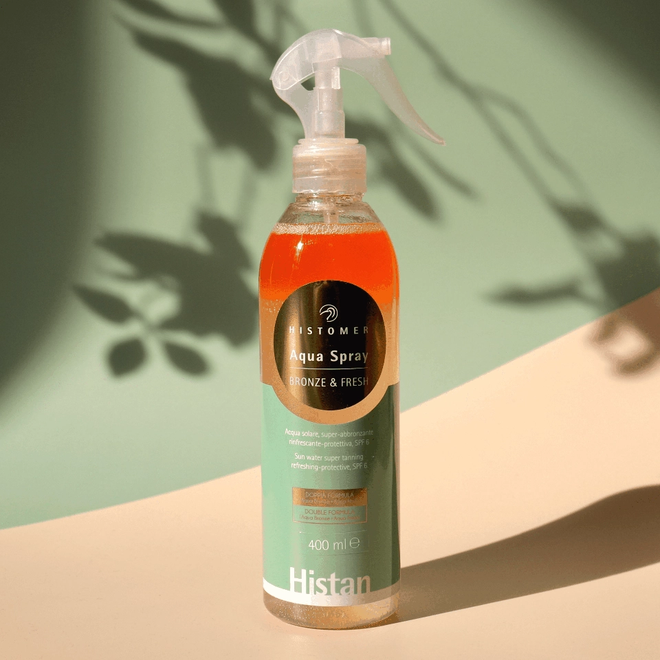 фото HISTAN BRONZE & FRESH SPF6 Двухфазный спрей для загара с защитой от пигментации HISTOMER, 400 мл в интернет магазине косметики Стикс 2