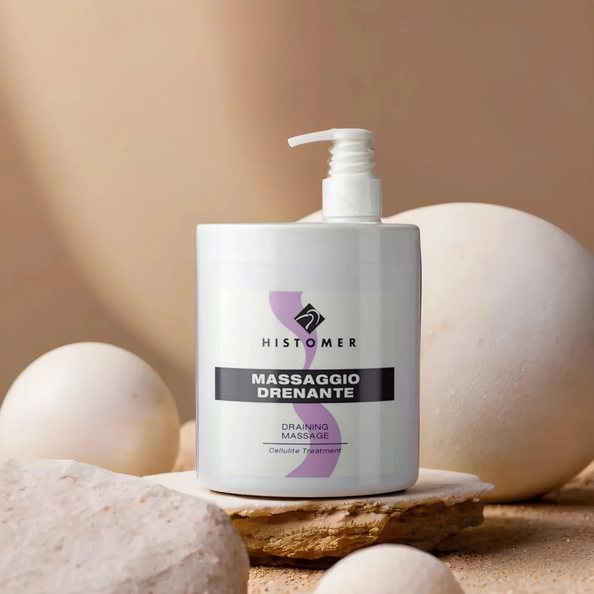 фото BODY MASSAGE DRENANTE Профессиональный дренажный массажный крем (с дозатором) HISTOMER, 1000 мл в интернет магазине косметики Стикс 3