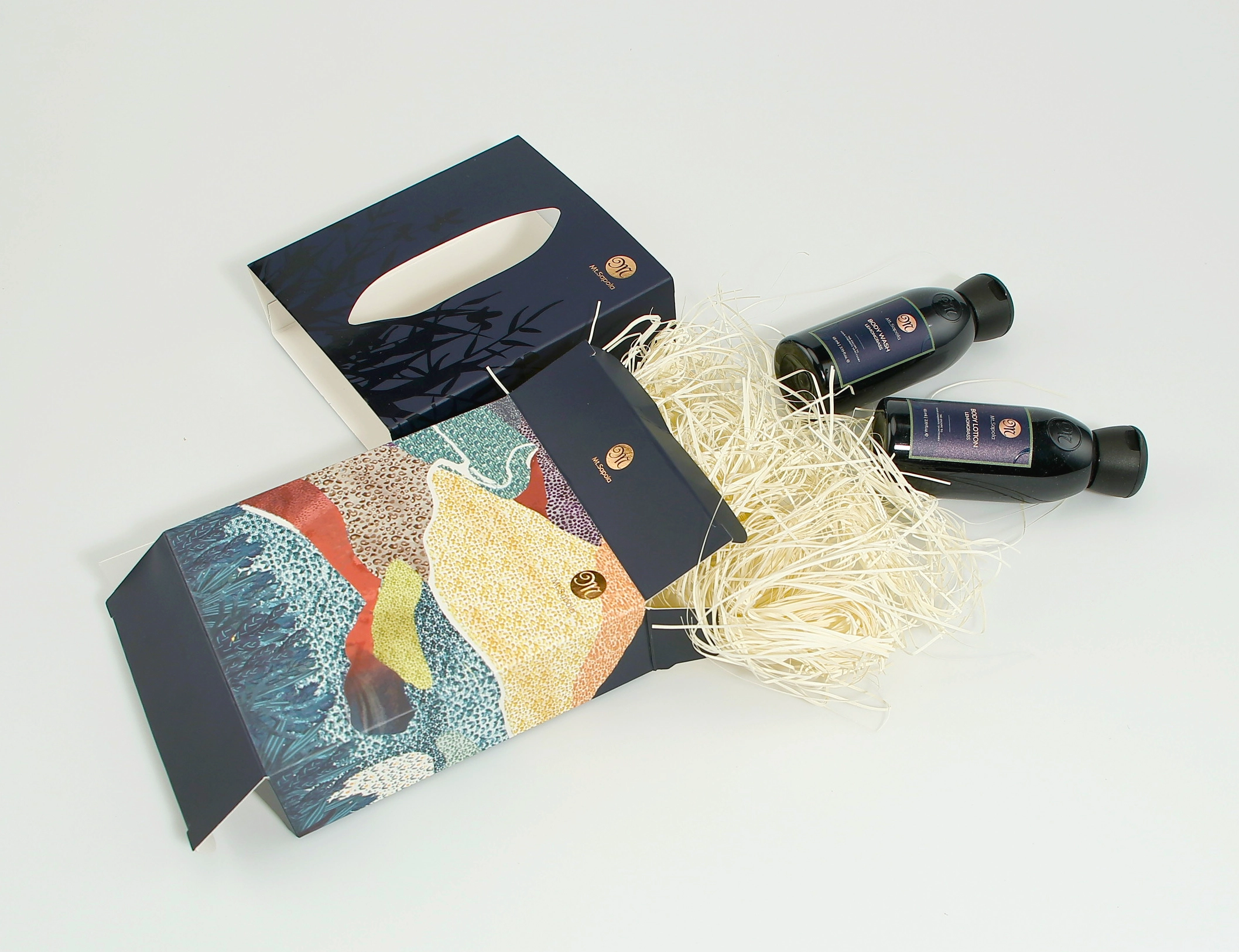 фото Подарочный набор МИНИ-СПА ДОМА ( лосьон для тела и массажное масло) ЛЕМОНГРАСС MT.SAPOLA, 2*65 мл в интернет магазине косметики Стикс 4