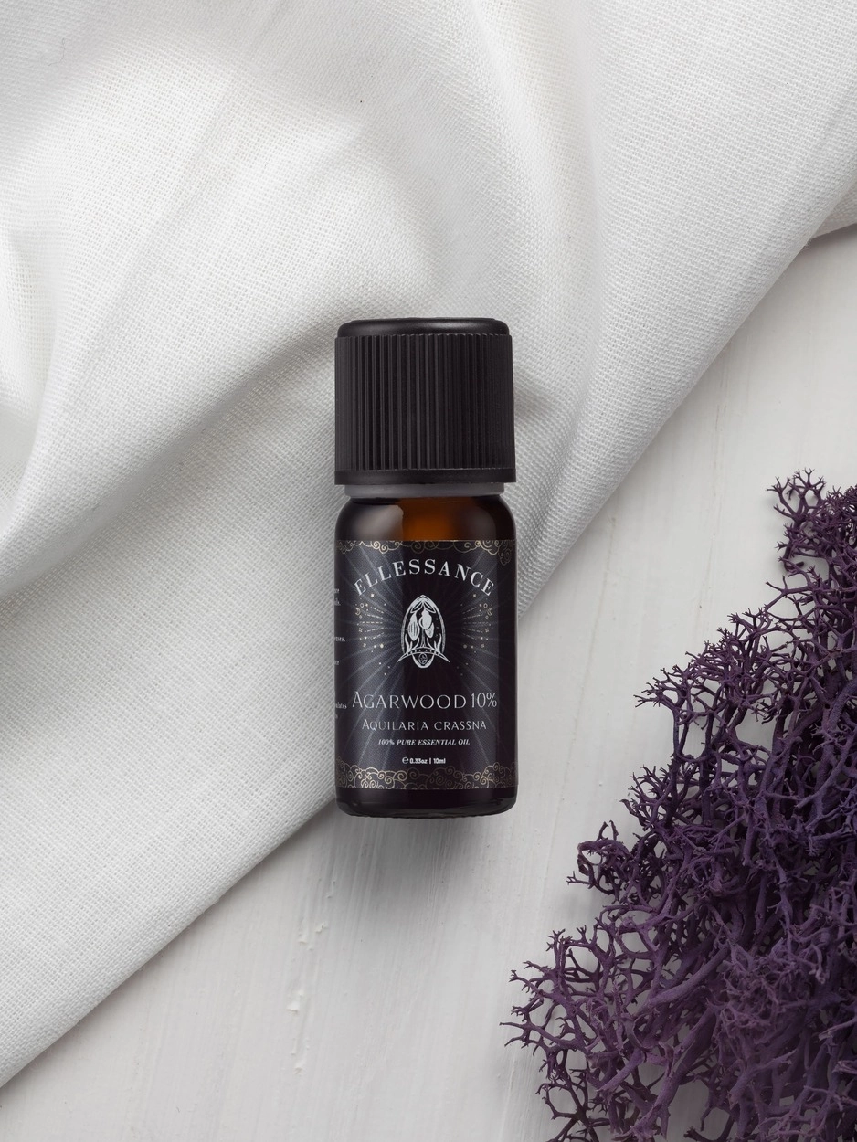 фото Абсолютное масло удовое дерево (Agarwood Crassna) в жожоба (10%) Ellessance, 10 мл в интернет магазине косметики Стикс 9