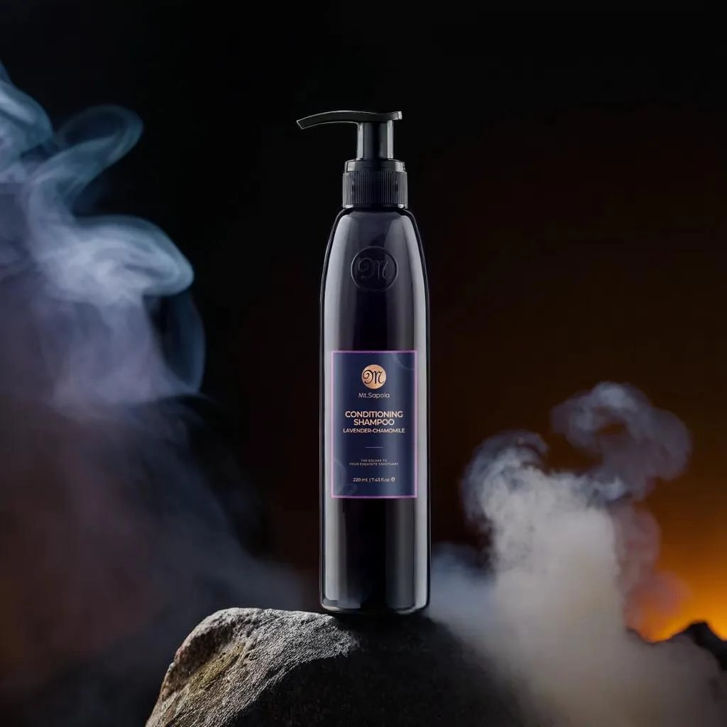 фото Шампунь для сухих и поврежденных волос ЛАВАНДА-РОМАШКА MT.SAPOLA, 220 мл в интернет магазине косметики Стикс 3