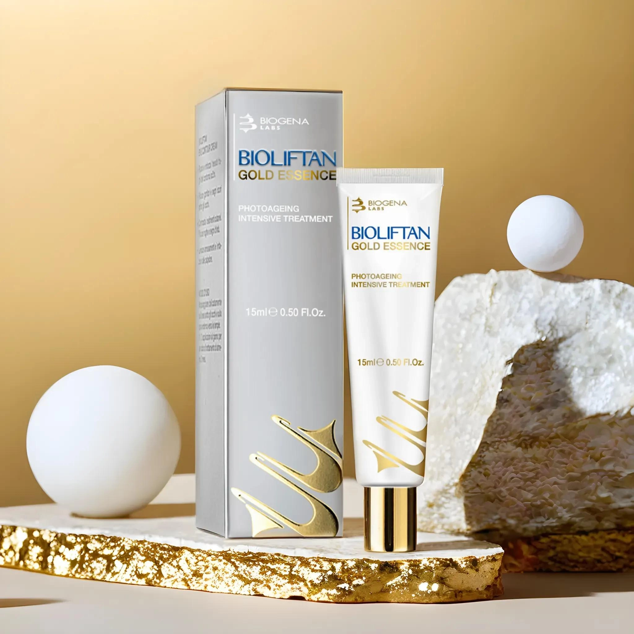 фото GOLD ESSENCE Антивозрастная золото-пептидная эссенция для лица BIOGENA, 15 мл в интернет магазине косметики Стикс 2