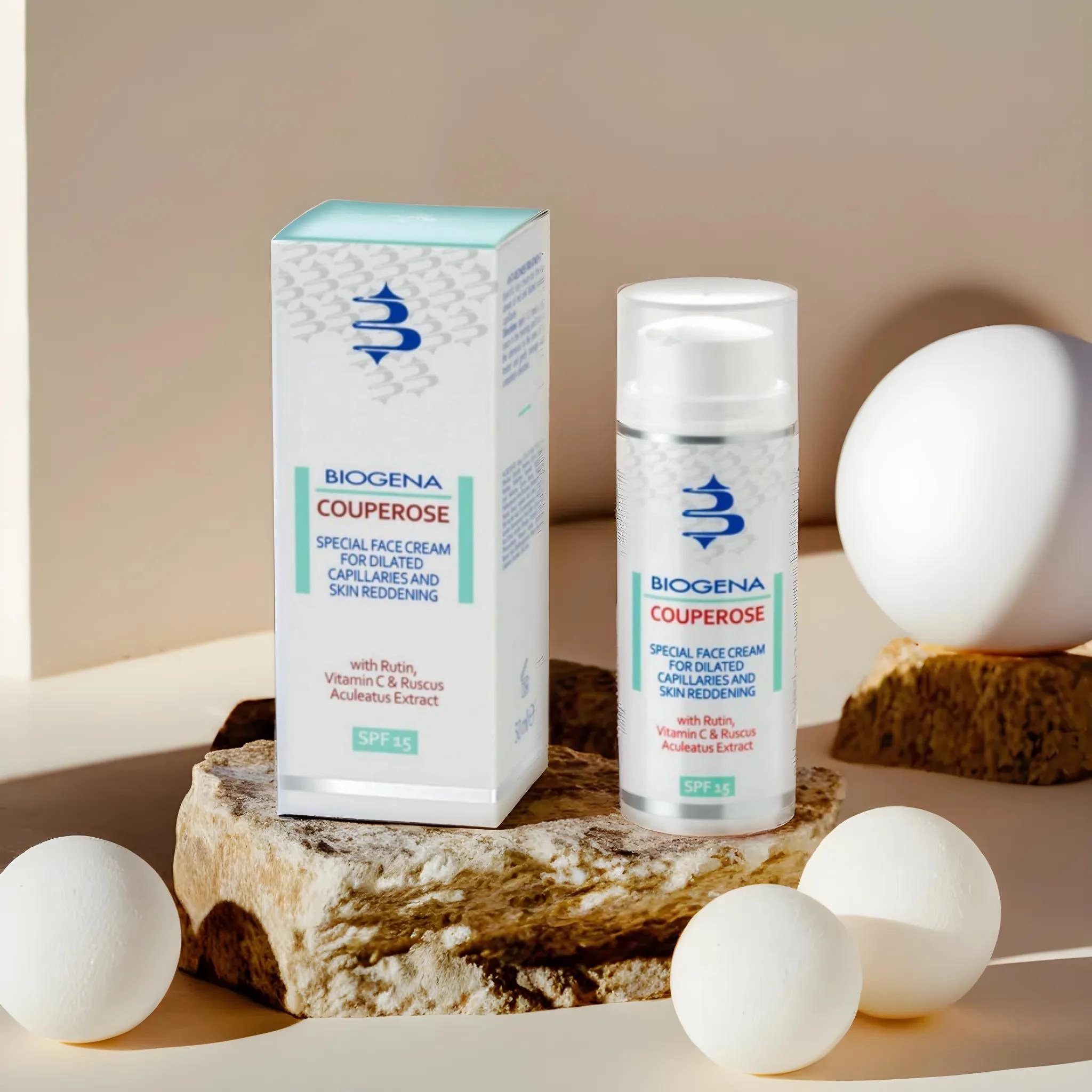 фото SAVE ROSE SPF15 Тонизирующий дневной крем для кожи с куперозом BIOGENA, 50 мл в интернет магазине косметики Стикс 2