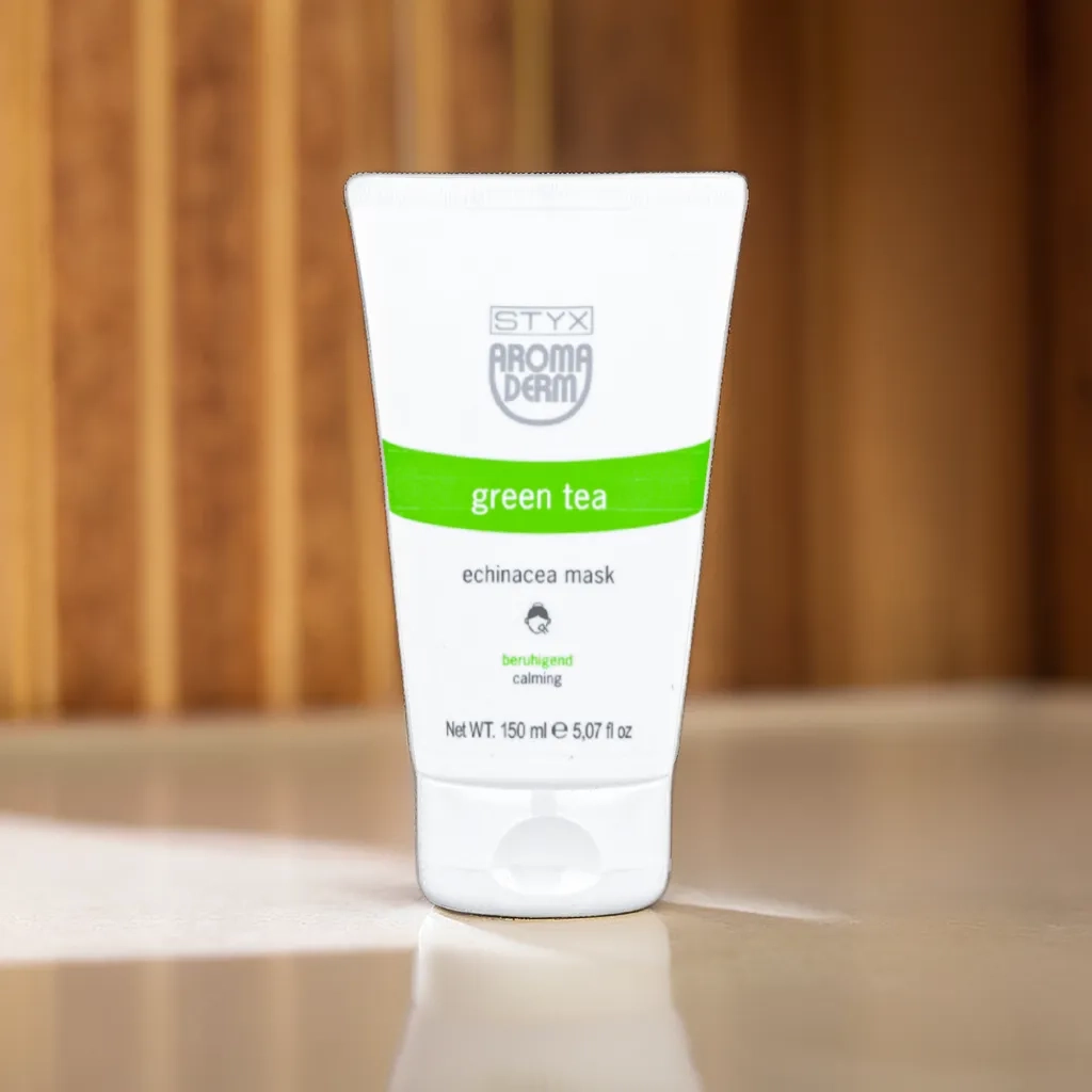 фото Успокаивающая маска для проблемной кожи лица ЭХИНАЦЕЯ ЗЕЛЕНЫЙ ЧАЙ STYX, 150 мл в интернет магазине косметики Стикс 2