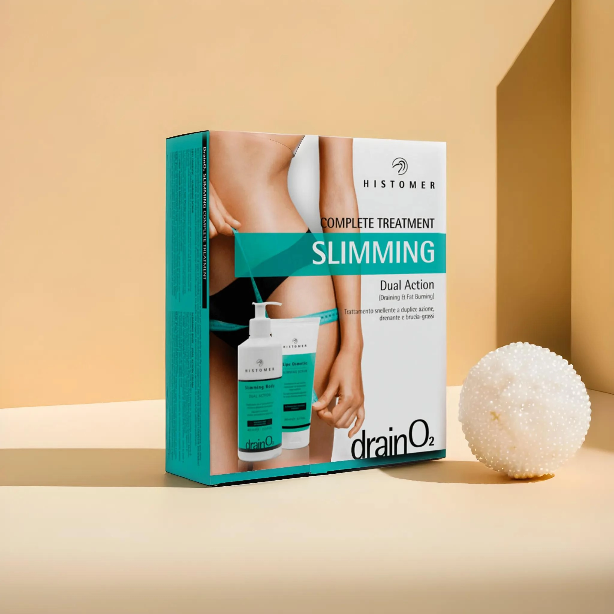 фото DRAIN O₂ Комплексный набор для похудения (скраб, дренажный слимминг-крем) HISTOMER в интернет магазине косметики Стикс 2
