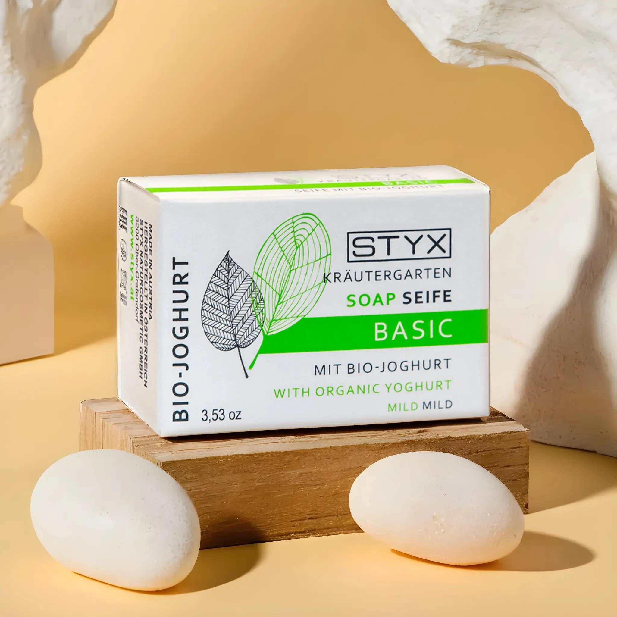 фото Мыло для комбинированной кожи с отбеливающим эффектом ЙОГУРТ STYX, 100 г в интернет магазине косметики Стикс 2