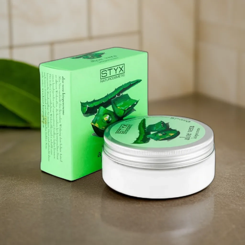 фото Парфюмированный успокаивающий крем для тела АЛОЭ ВЕРА STYX, 200 мл в интернет магазине косметики Стикс 2