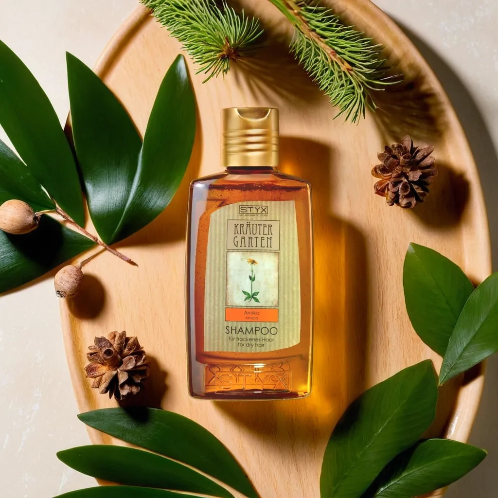 фото Питательный шампунь для сухих и поврежденных волос АРНИКА-ОТРУБИ STYX, 200 мл в интернет магазине косметики Стикс 2