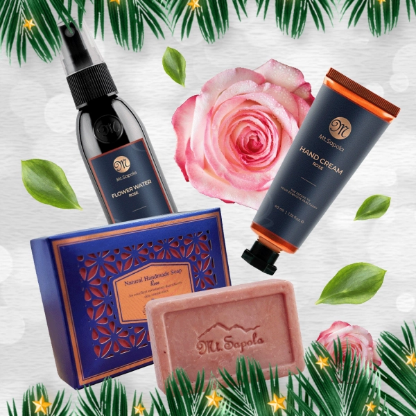 Набор для лица и тела "Нежная роза"