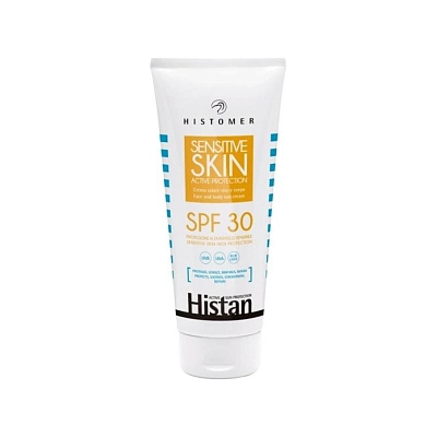 HISTAN SPF30 Солнцезащитный крем для чувствительной кожи HISTOMER, 200 мл