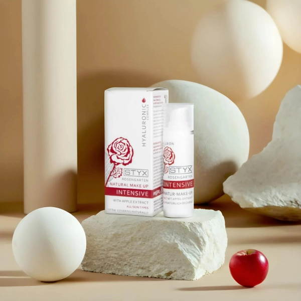 фото Тональная основа для макияжа с экстрактом розы и яблока РОЗОВЫЙ САД STYX, 30 мл в интернет магазине косметики Стикс 2