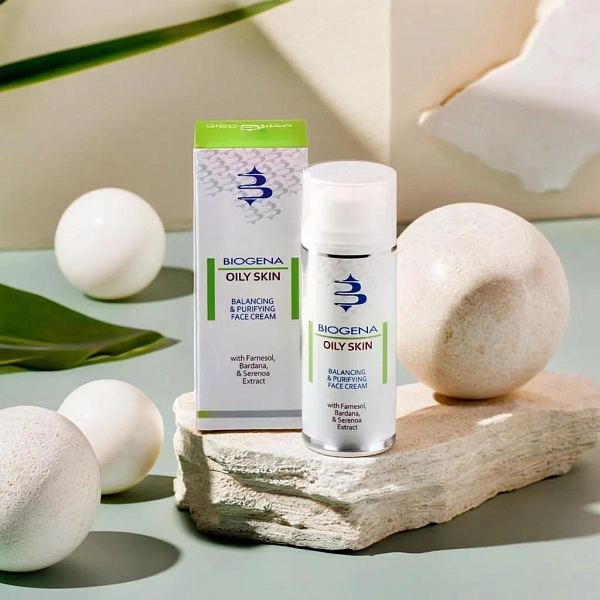 OILY SKIN Матирующий крем для жирной кожи BIOGENA, 50 мл фото 2