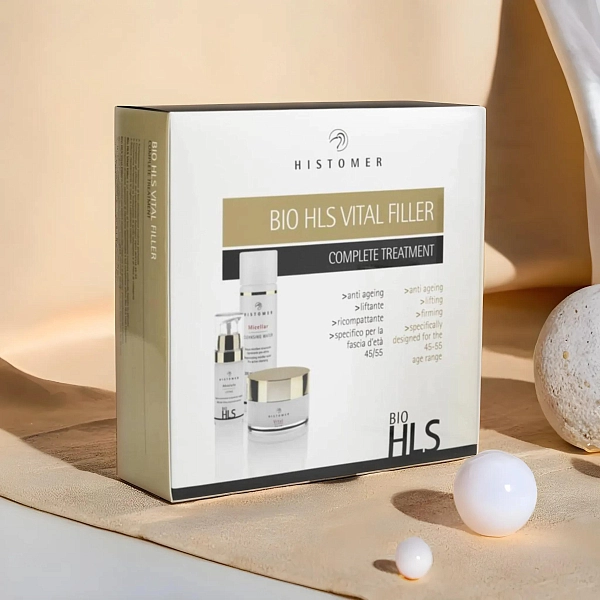 BIO HLS VITAL 45+ Комплексный набор для зрелой кожи (мицеллярная вода, дневной крем, лифтинг-концентрат) HISTOMER фото 2