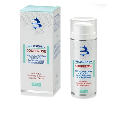 SAVE ROSE SPF15 Тонизирующий дневной крем для кожи с куперозом BIOGENA, 50 мл
