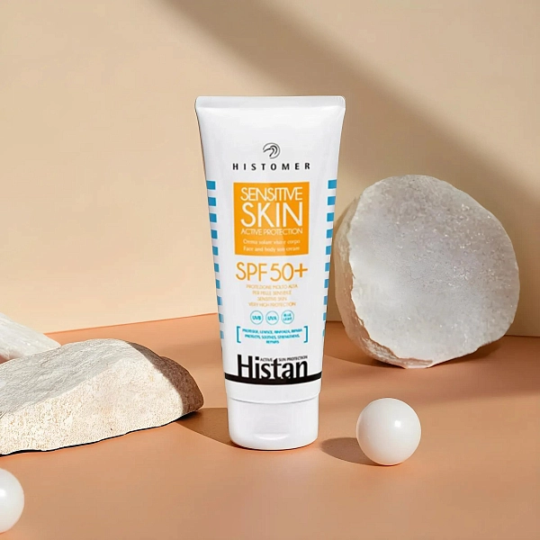 HISTAN SPF50+ Солнцезащитный крем для чувствительной кожи HISTOMER, 200мл фото 2