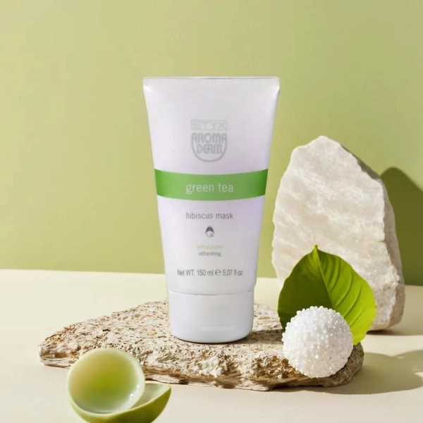 фото Обновляющая маска для усталой и тусклой кожи с экстрактом гибискуса ЗЕЛЕНЫЙ ЧАЙ STYX, 150 мл в интернет магазине косметики Стикс 2 фото Обновляющая маска для усталой и тусклой кожи с экстрактом гибискуса ЗЕЛЕНЫЙ ЧАЙ STYX, 150 мл в интернет магазине косметики Стикс 2