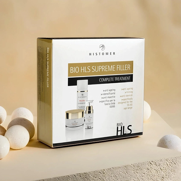 BIO HLS SUPREME 55+ Комплексный набор для зрелой кожи (мицеллярная вода, дневной крем SPF10, лифтинг-концентрат) HISTOMER фото 2