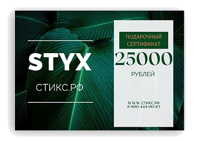 СЕРТИФИКАТ НА 25,000 р.