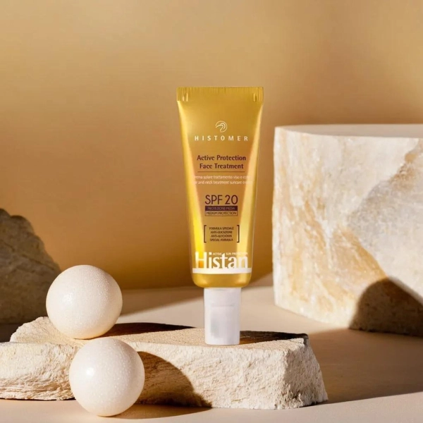 фото HISTAN SPF 20 Омолаживающий солнцезащитный крем-антипигмент для лица HISTOMER, 50 мл в интернет магазине косметики Стикс 2 фото HISTAN SPF 20 Омолаживающий солнцезащитный крем-антипигмент для лица HISTOMER, 50 мл в интернет магазине косметики Стикс 2