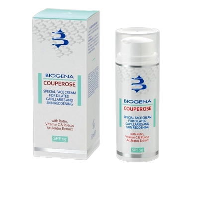 SAVE ROSE SPF15 Тонизирующий дневной крем для кожи с куперозом BIOGENA, 50 мл