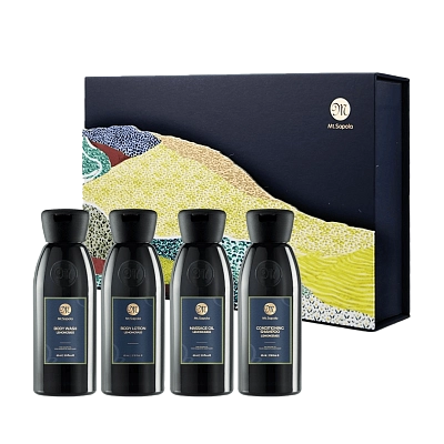 Подарочный набор МИНИ-СПА ДОМА (шампунь, гель для душа, лосьон для тела, массажное масло) ЛЕМОНГРАСС Mt.Sapola, 4*65 мл 