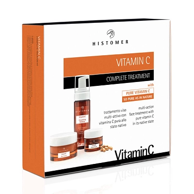 VITAMIN C Комплексный омолаживающий набор (мусс, дневной крем SPF15, жемчужины красоты) HISTOMER