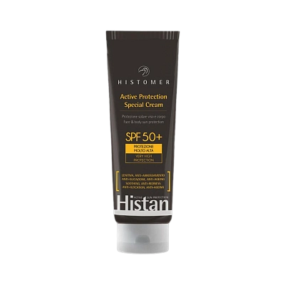 HISTAN SPF 50+ Омолаживающий солнцезащитный крем для лица и тела HISTOMER, 100 мл