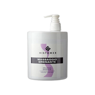 BODY MASSAGE DRENANTE Профессиональный дренажный массажный крем (с дозатором) HISTOMER, 1000 мл