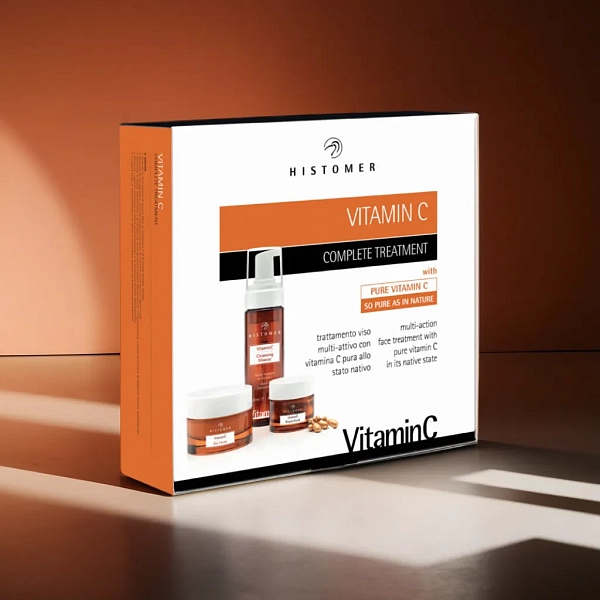 VITAMIN C Комплексный омолаживающий набор (мусс, дневной крем SPF15, жемчужины красоты) HISTOMER фото 2