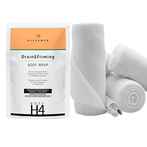 H4 DRAIN&FIRMING Готовое укрепляющее лимфодренажное бандажное обёртывание HISTOMER, 16 м × 15,5 см