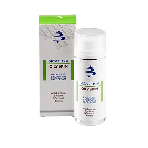 OILY SKIN Матирующий крем для жирной кожи BIOGENA, 50 мл