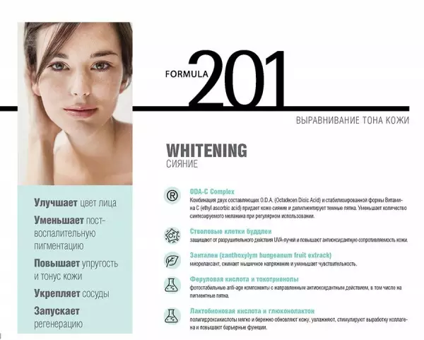 фото FORMULA 201 WHITENING Ночной концентрат для сияния и ровного тона кожи лица HISTOMER, 30 мл в интернет магазине косметики Стикс 2 фото FORMULA 201 WHITENING Ночной концентрат для сияния и ровного тона кожи лица HISTOMER, 30 мл в интернет магазине косметики Стикс 2