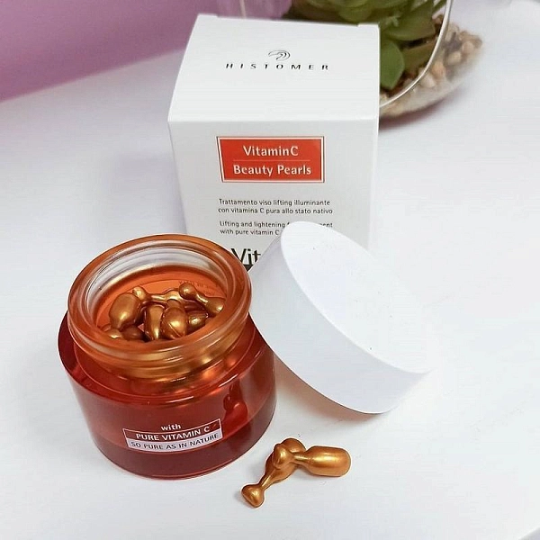 VITAMIN C Омолаживающие жемчужины красоты для лица (30 монодоз) HISTOMER фото 2